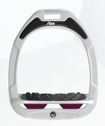 Flex-On Ultra Grip Steigbügel Green Composite Weiß Grau Lila – Bild 1 von 1