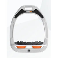 Produktbild von Flex-On Ultra Grip Steigbügel Green Composite Weiß Grau Orange