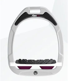Flex-On Ultra Grip Steigbügel Green Composite Weiß/Pflaume – Bild 1 von 1