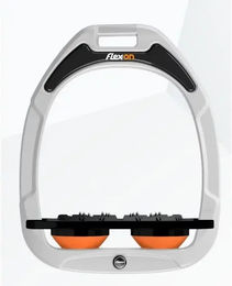 Flex-On Ultra Grip Steigbügel Green Composite Weiß Schwarz Orange – Bild 1 von 1