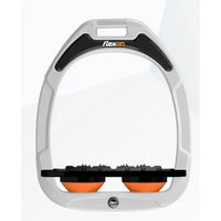 Produktbild von Flex-On Ultra Grip Steigbügel Green Composite Weiß Schwarz Orange