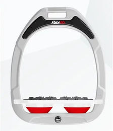 Flex-On Ultra Grip Steigbügel Green Composite Weiß-Weiß-Rot – Bild 1 von 1