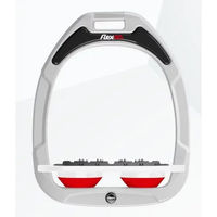Produktbild von Flex-On Ultra Grip Steigbügel Green Composite Weiß-Weiß-Rot
