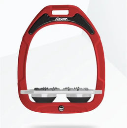 Flex-On Ultra Grip Steigbügel Platte aus Green Composite in Rot Grau Schwarz – Bild 1 von 1