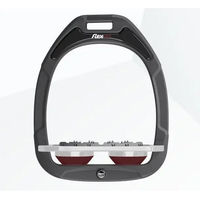 Produktbild von Flex-On Ultra Grip Steigbügel Platte Green Composite Anthrazit Grau Bordeaux