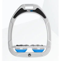Produktbild von Flex-On Ultra Grip Steigbügel Platte Green Composite Weiß Grau Blau