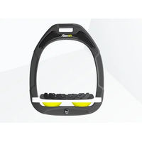 Produktbild von Flex-On Ultra Grip Steigbügel schräg Green Composite Anthrazit Weiß Gelb