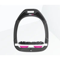 Produktbild von Flex-On Ultra Grip Steigbügel schräg Green Composite Anthrazit Weiß Rosa