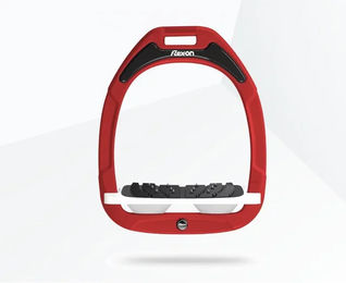 Flex-On Ultra Grip Steigbügel schräg Green Composite Bordeaux Weiß – Bild 1 von 1
