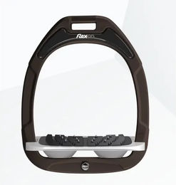 Flex-On Ultra Grip Steigbügel schräg Green Composite Braun Grau – Bild 1 von 1