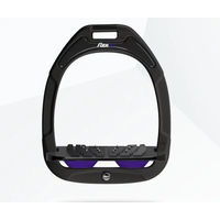 Produktbild von Flex-On Ultra Grip Steigbügel schräg Green Composite in Grün/Schwarz/Violett