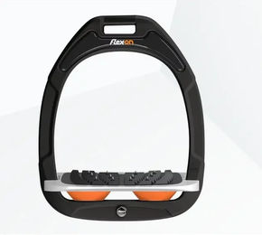 Flex-On Ultra Grip Steigbügel schräg Green Composite Schwarz Grau Orange – Bild 1 von 1