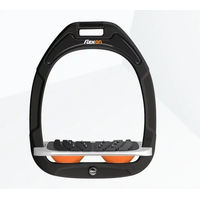 Produktbild von Flex-On Ultra Grip Steigbügel schräg Green Composite Schwarz Grau Orange