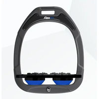 Produktbild von Flex-On Ultra Grip Steigbügelplatten Green Composite Anthrazit Schwarz Blau