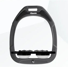 Flex-on Ultra Grip Steigbügelplatten Green Composite Anthrazit Schwarz Weiß – Bild 1 von 1