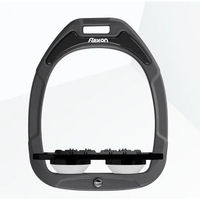 Produktbild von Flex-on Ultra Grip Steigbügelplatten Green Composite Anthrazit Schwarz Weiß