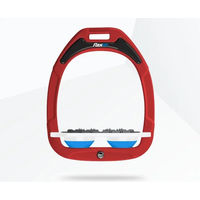 Produktbild von Flex-On Ultra Grip Steigbügelplatten Green Composite Rot Weiß Blau