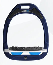 Flex-on Ultragrip Gel Stretch Steigbügel aus Green Composite in Marine Grau Blau – Bild 1 von 1