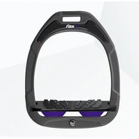 Produktbild von Flex-On Ultragrip Neigung Steigbügel Green Composite Anthrazit Schwarz Violett
