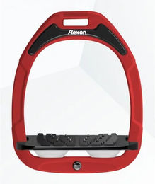 Flex-on Ultragrip Schrägsteigbügel Green Composite Rot Schwarz Weiß – Bild 1 von 1