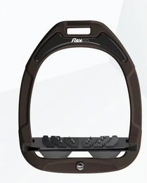Flex-On Ultragrip Steigbügel aus Green Composite in Braun Schwarz Anthrazit – Bild 1 von 1