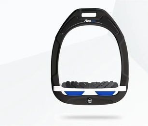 Flex-On Ultragrip Steigbügel Green Composite in Grün Weiß Blau – Bild 1 von 1