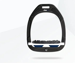 Flex-On Ultragrip Steigbügel Green Composite in Grün Weiß Blau – Bild 1 von 1
