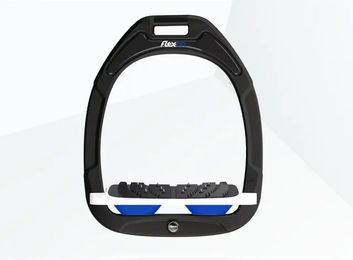 Flex-On Ultragrip Steigbügel Green Composite in Grün Weiß Blau – Bild 1 von 1