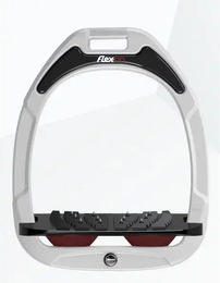 Flex-On Ultragrip Steigbügel Green Composite Weiß Schwarz Bordeaux – Bild 1 von 1