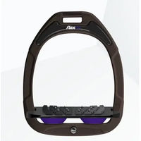 Produktbild von Flex-On Ultragrip Steigbügel schräg aus Green Composite in Braun Schwarz Lila