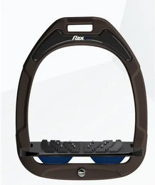 Flex-On Ultragrip Steigbügel schräg aus Green Composite in Braun Schwarz Marine – Bild 1 von 1