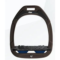 Produktbild von Flex-On Ultragrip Steigbügel schräg aus Green Composite in Braun Schwarz Marine