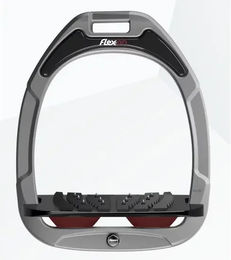 Flex-On Ultragripe Neigung Reitgurt aus Green Composite in Aluminium/Schwarz/Bordeaux – Bild 1 von 1