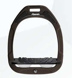 Flex-On Ultragripe Steigbügel aus Green Composite in Braun Schwarz Weiß – Bild 1 von 1