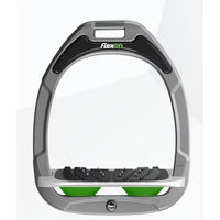 Produktbild von Flex-On Ultragripp Steigbügel aus Aluminium in Grau/Grün