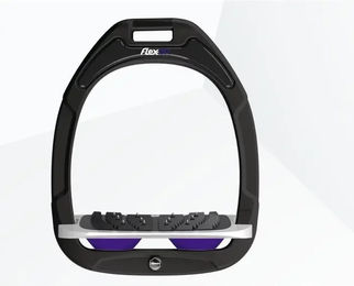 Flex-On Ultragrippe Steigbügel Green Composite schwarz grau lila – Bild 1 von 1