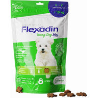 Produktbild von Flexadin Young Dog Mini Funktionssnack Huhn für die Gelenkunterstützung von Junior Hunden