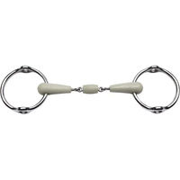 Produktbild von Flexi Aufzieh Wassertrense Feeling Flexi in Silber und Weiß aus Edelstahl mit Apfelgeschmack - 125 mm