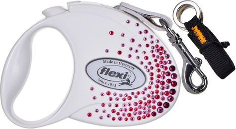 FLEXI Automatische Hundeleine Rollleine Glam Splash Pink Weiß 5m für mittlere Rassen - 5 m – Bild 1 von 2