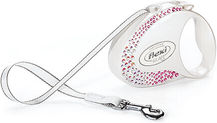 FLEXI Automatische Rollleine Glam Perlmutt Weiß Gurtband 5 m für Hunde bis 25 kg - 5 m – Bild 1 von 1