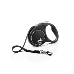 flexi Black Design Seil-Leine für Hunde Schwarz Größe M 5 m - 5 m – Bild 1 von 11