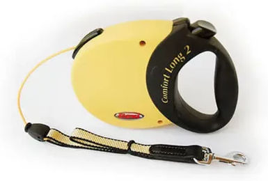 Flexi Comfort Rollleine für Hunde mit Gurtband in Gelb Größe M – Bild 1 von 1