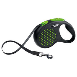Produktbild von Flexi Design Rollleine für kleine Hunde in Grün Größe S mit 5 m Länge