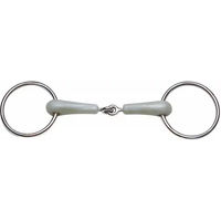 Produktbild von Flexi Gelenktrense Feeling aus Edelstahl mit 2 Ringen in Bunt und Silber für Pferde