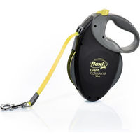 Produktbild von Flexi Giant Professional Hundeleine mit Gurtband Schwarz Gelb 10 m Größe L - 10 m