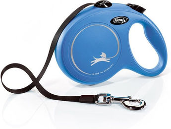 Flexi New Classic Gurt-Rollleine für Hunde Blau Größe L 5m - 5 m – Bild 1 von 12