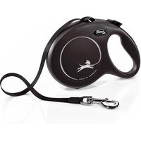 Produktbild von Flexi New Classic Gurt-Rollleine für Hunde große Rassen Schwarz 8 m - 8 m