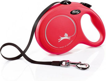 flexi New Classic Gurt Rollleine für Hunde L 8 m Rot - 8 m – Bild 1 von 11