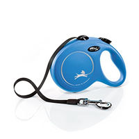 Produktbild von flexi New Classic Gurt-Rollleine L 8m Blau für Hunde bis 50 kg - 8 m