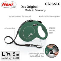 Produktbild von flexi New Classic Rollleine für Hunde in Grün Größe L
